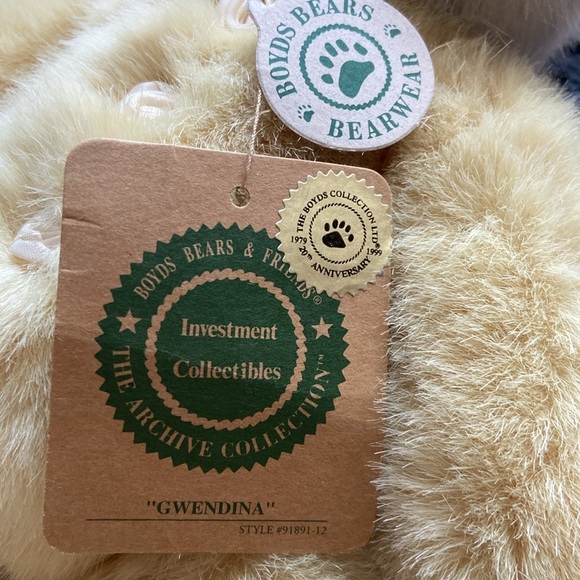 Boyd's Bears Bearwear “Gwendina” 20th Anniversary 1979-1999 10’’ W/ Tags - Picture 10 of 12